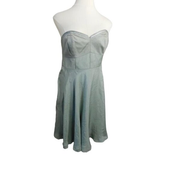 Coast Size 12 Silk Beaded Strapless Lined Formal Evening Cocktail Dress NWT - Picture 1 of 4
